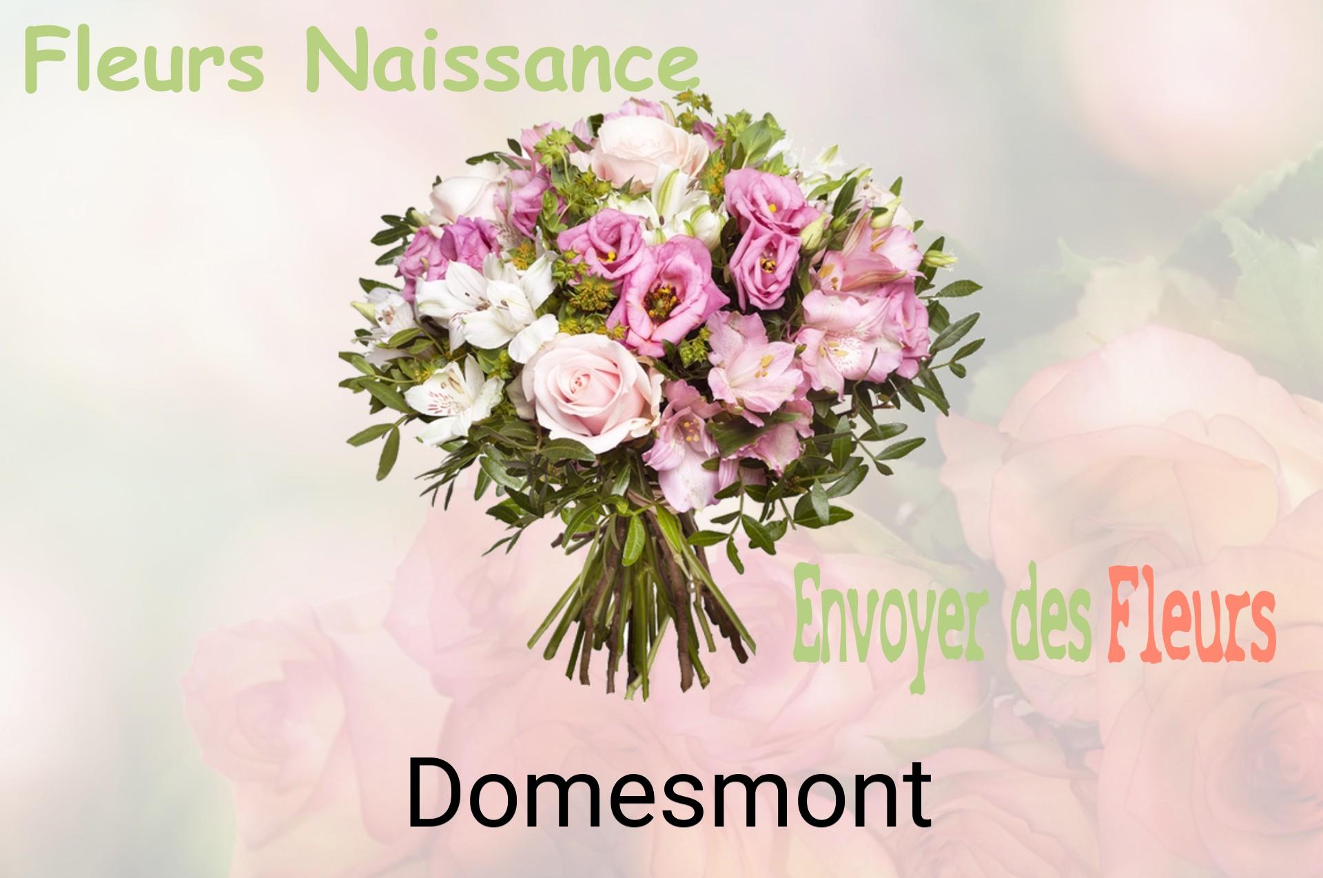 Bouquet de fleurs de naissance livré à Domesmont